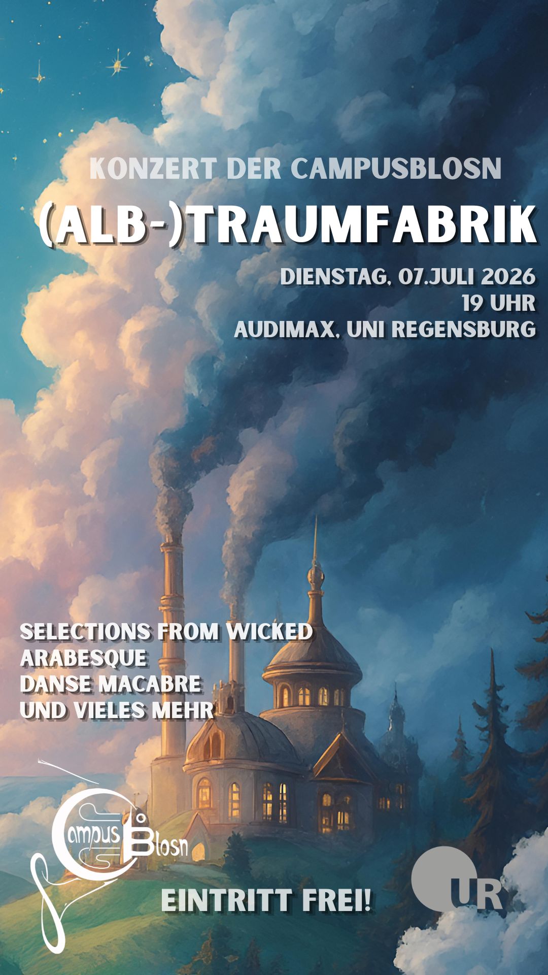 Konzertplakat (Alb)traumfabrik